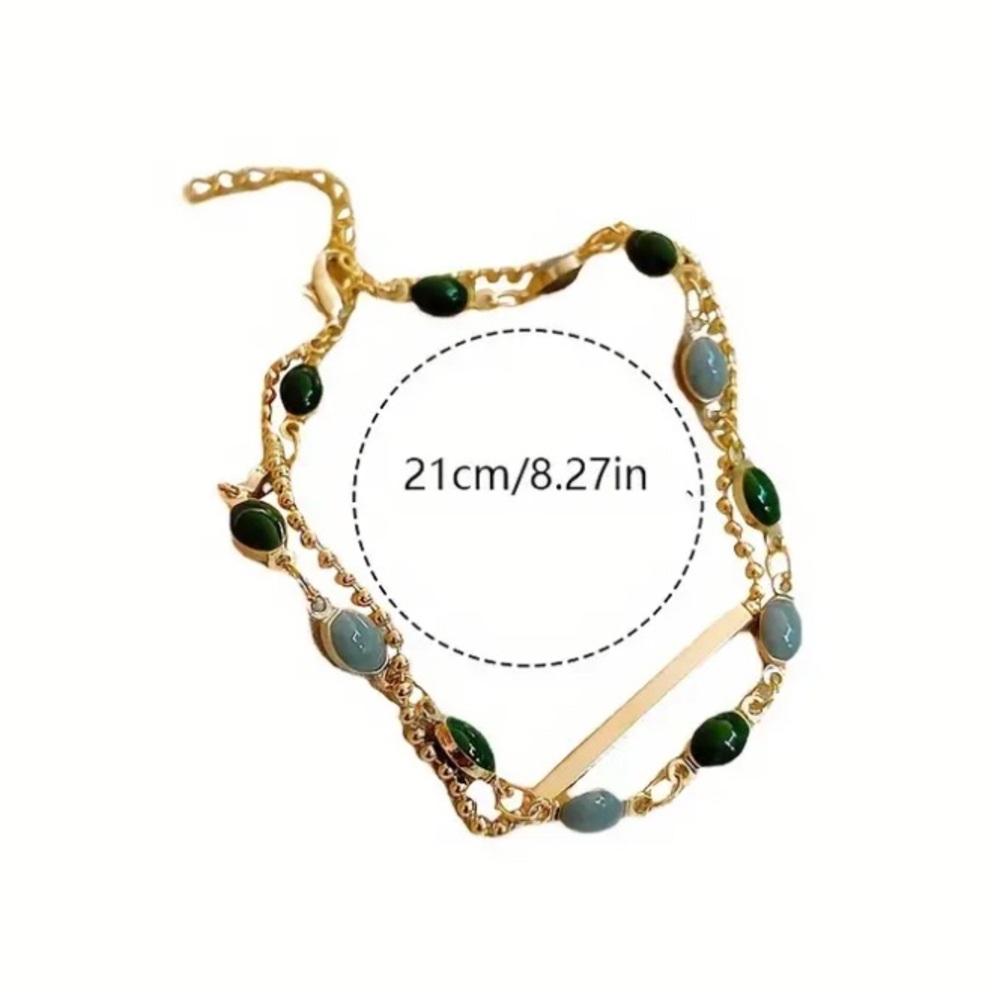 🔥TOP TRENDY UNIQUE VINTAGE JADE BRACELET🔥 - Picture 6 of 6